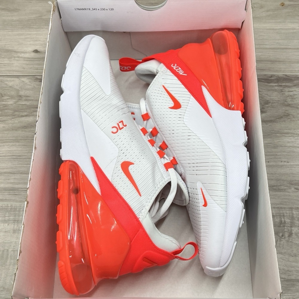 Nike Air Max 270 'White Bright Crimson' HJ3222-102 Womens Size 10 - Picture 8 of 9